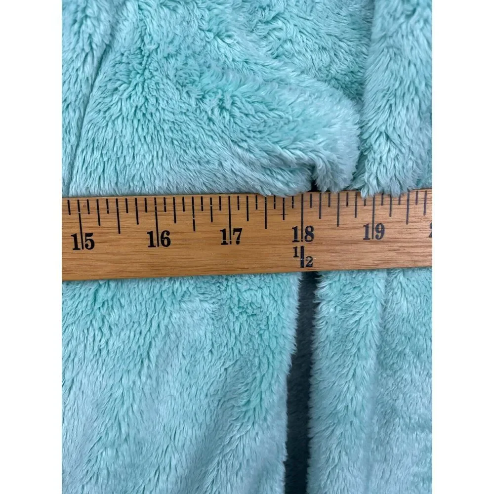 The North Face Women's Deep Pile Fleece Jacket Full Zip Green Size Small Outdoor